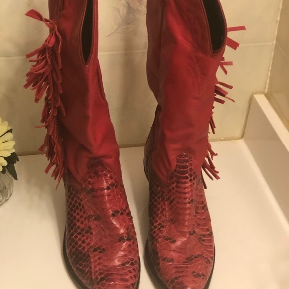 Ruby Cowboy Boots🌶 - Picture 3 of 7
